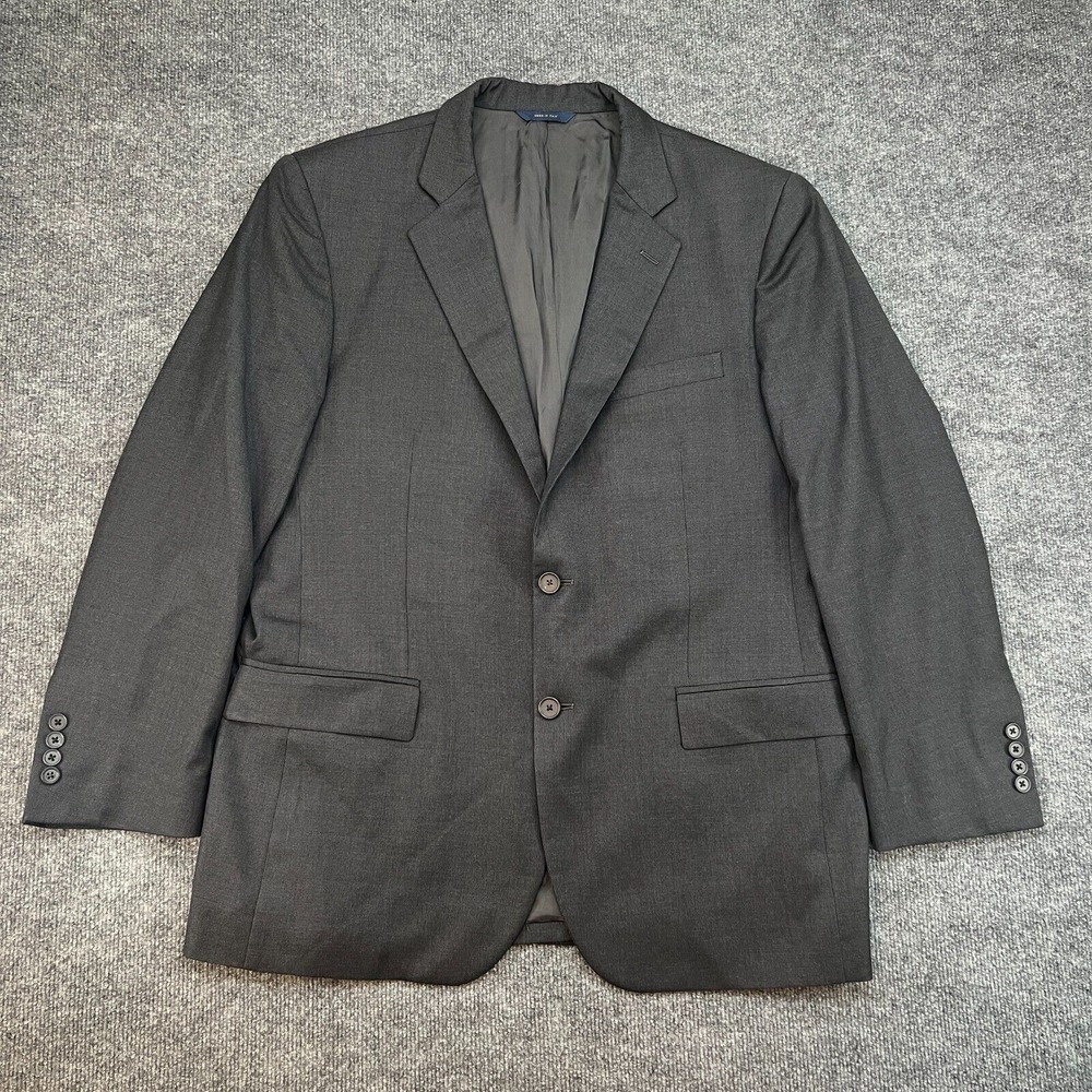 Brooks Brothers Blazer 44R Dark Gray Madison 1818 Vitale Barberis Canonico Wool
